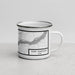 Right View Custom Fort Madison Iowa Map Enamel Mug in Classic
