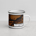 Right View Custom Fort Madison Iowa Map Enamel Mug in Ember
