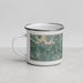 Left View Custom Fort Mill South Carolina Map Enamel Mug in Afternoon