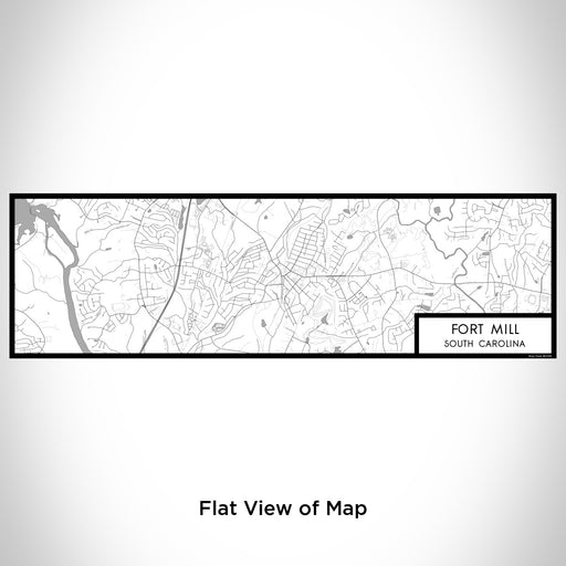 Flat View of Map Custom Fort Mill South Carolina Map Enamel Mug in Classic