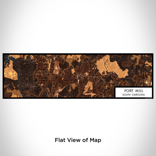 Flat View of Map Custom Fort Mill South Carolina Map Enamel Mug in Ember