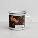 Right View Custom Fort Mill South Carolina Map Enamel Mug in Ember