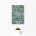 12x18 Fort Morgan Colorado Map Print Portrait Orientation in Afternoon Style With Small Cactus Plant in White Planter