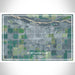 Fort Morgan Colorado Map Print Landscape Orientation in Afternoon Style With Shaded Background