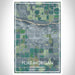 Fort Morgan Colorado Map Print Portrait Orientation in Afternoon Style With Shaded Background