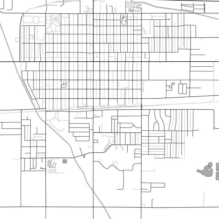 Fort Morgan Colorado Map Print in Classic Style Zoomed In Close Up Showing Details