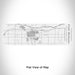 Rendered View of Fort Morgan Colorado Map Engraving on 10oz Stainless Steel Insulated Cup with Sliding Lid in White