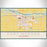Fort Morgan Colorado Map Print Landscape Orientation in Woodblock Style With Shaded Background