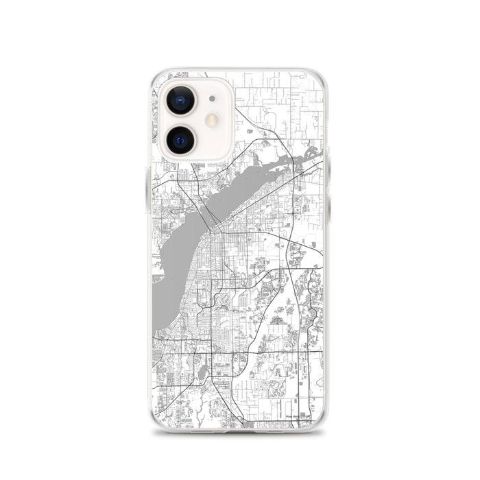 Custom Fort Myers Florida Map iPhone 12 Phone Case in Classic