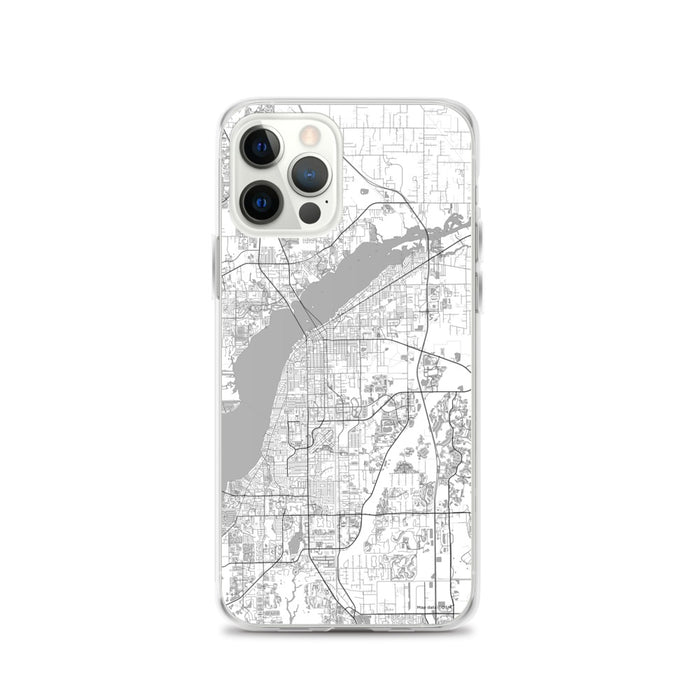 Custom Fort Myers Florida Map iPhone 12 Pro Phone Case in Classic
