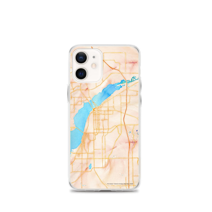 Custom Fort Myers Florida Map iPhone 12 mini Phone Case in Watercolor
