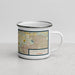 Right View Custom Fort Myers Florida Map Enamel Mug in Woodblock