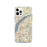 Custom Fort Myers Florida Map iPhone 12 Pro Phone Case in Woodblock