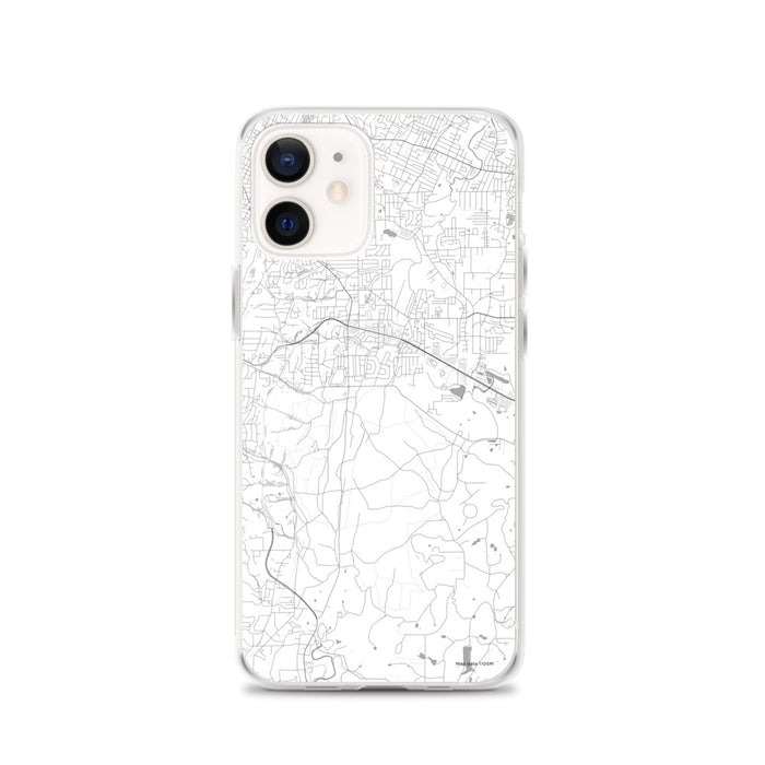 Custom Fort Oglethorpe Georgia Map iPhone 12 Phone Case in Classic