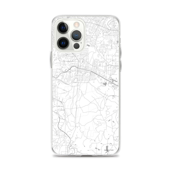 Custom Fort Oglethorpe Georgia Map iPhone 12 Pro Max Phone Case in Classic