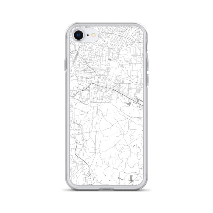 Custom Fort Oglethorpe Georgia Map iPhone SE Phone Case in Classic