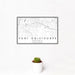 12x18 Fort Oglethorpe Georgia Map Print Landscape Orientation in Classic Style With Small Cactus Plant in White Planter