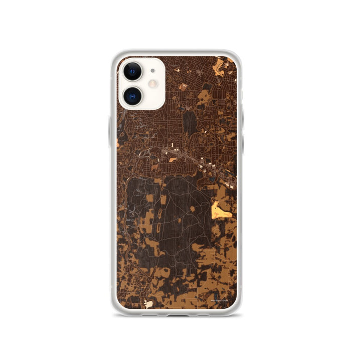 Custom Fort Oglethorpe Georgia Map Phone Case in Ember