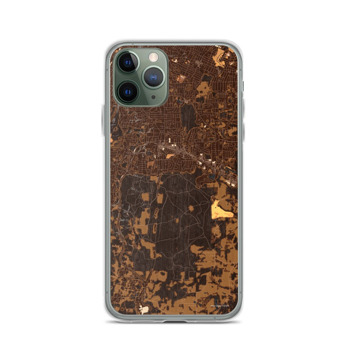 Custom Fort Oglethorpe Georgia Map Phone Case in Ember