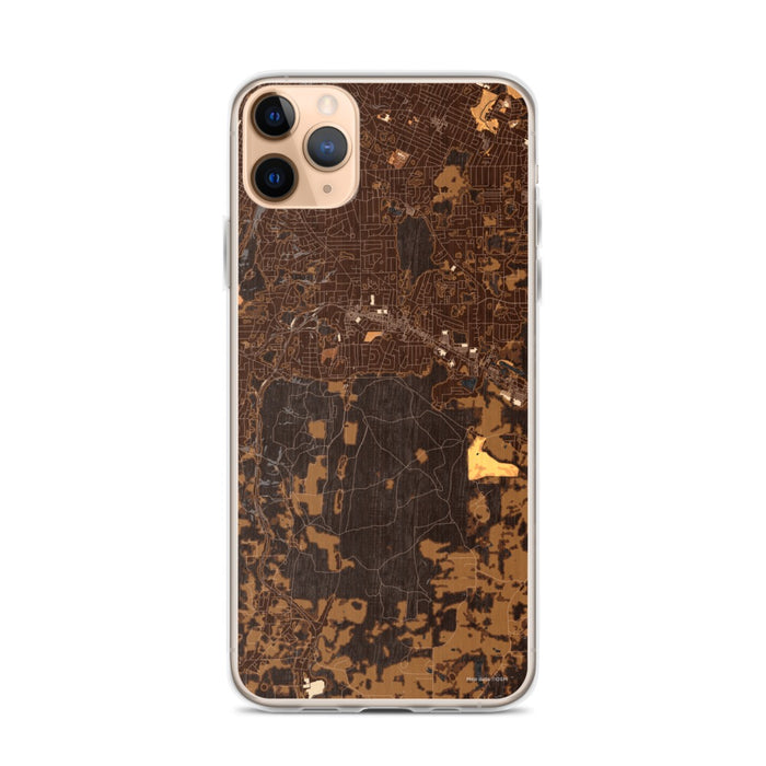 Custom Fort Oglethorpe Georgia Map Phone Case in Ember