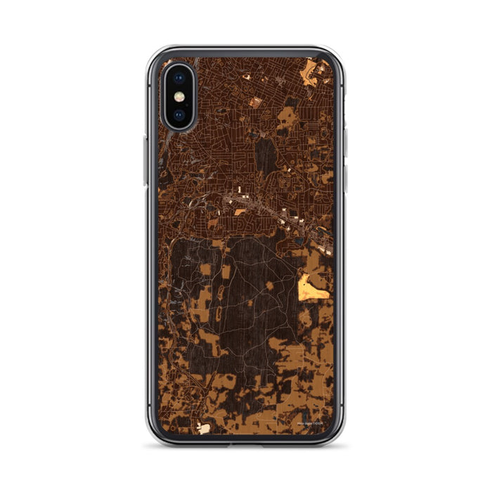 Custom Fort Oglethorpe Georgia Map Phone Case in Ember