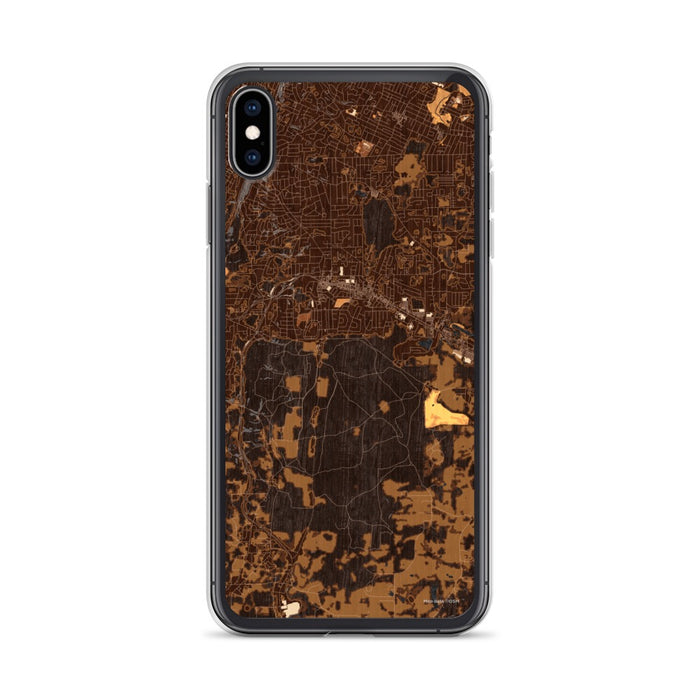 Custom Fort Oglethorpe Georgia Map Phone Case in Ember