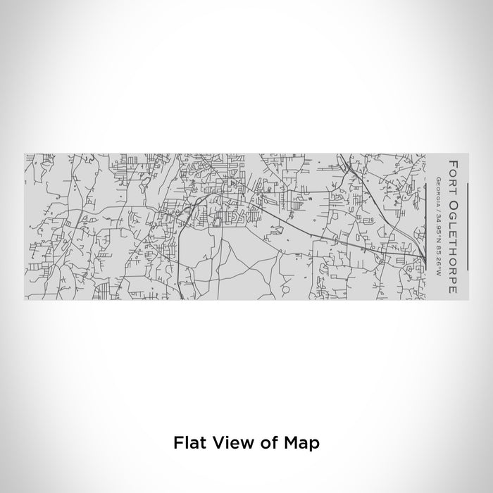 Rendered View of Fort Oglethorpe Georgia Map Engraving on 10oz Stainless Steel Insulated Cup with Sipping Lid