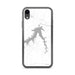 Custom iPhone XR Fort Peck Lake Montana Map Phone Case in Classic