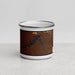 Front View Custom Fort Peck Lake Montana Map Enamel Mug in Ember