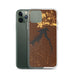 Custom Fort Peck Lake Montana Map Phone Case in Ember