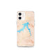 Custom iPhone 12 mini Fort Peck Lake Montana Map Phone Case in Watercolor