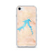 Custom iPhone SE Fort Peck Lake Montana Map Phone Case in Watercolor