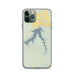 Custom iPhone 11 Pro Fort Peck Lake Montana Map Phone Case in Woodblock
