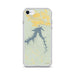 Custom iPhone SE Fort Peck Lake Montana Map Phone Case in Woodblock