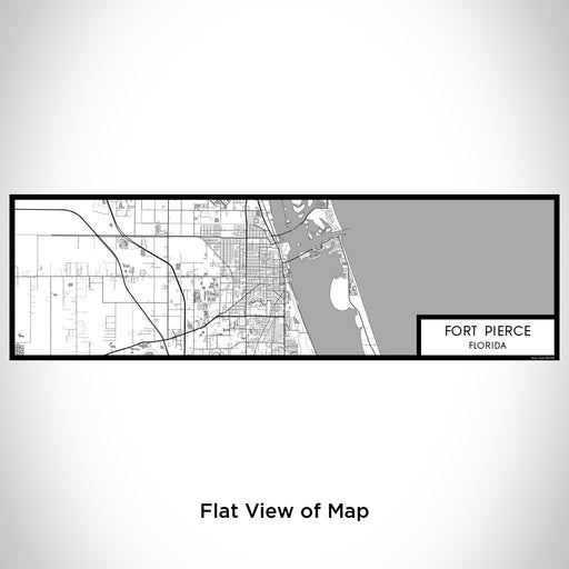 Flat View of Map Custom Fort Pierce Florida Map Enamel Mug in Classic