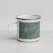 Left View Custom Fort Smith Arkansas Map Enamel Mug in Afternoon