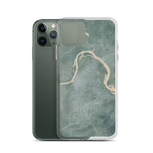 Custom Fort Smith Arkansas Map Phone Case in Afternoon