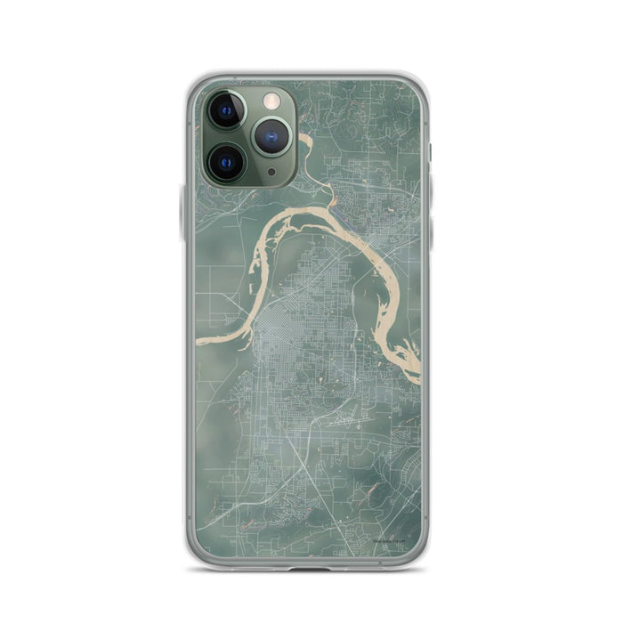 Custom iPhone 11 Pro Fort Smith Arkansas Map Phone Case in Afternoon