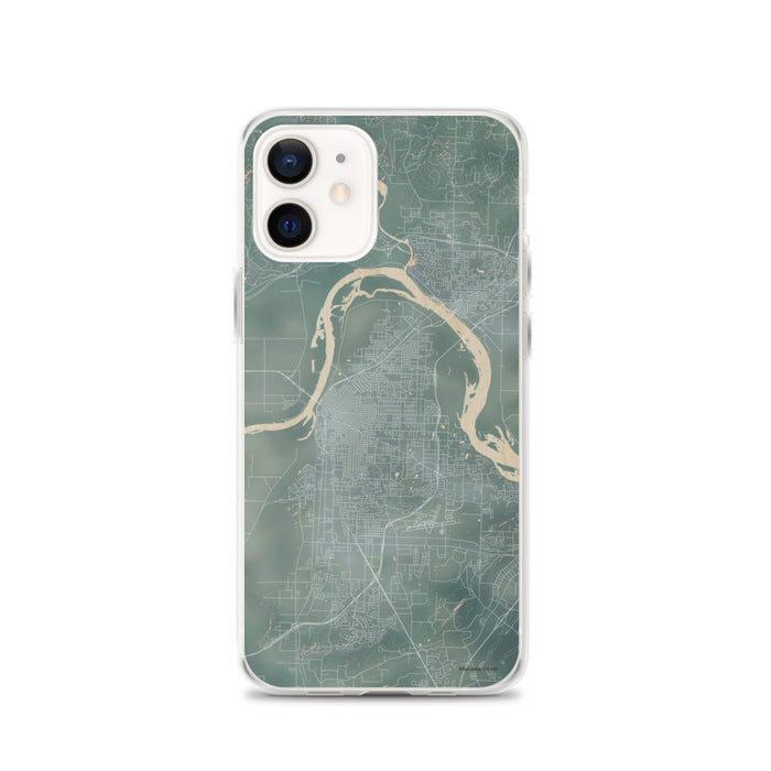 Custom iPhone 12 Fort Smith Arkansas Map Phone Case in Afternoon