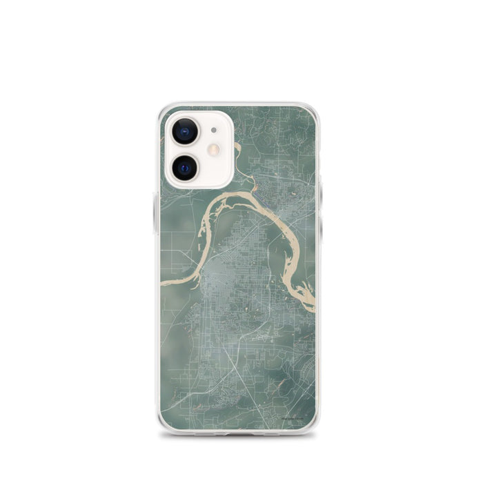 Custom iPhone 12 mini Fort Smith Arkansas Map Phone Case in Afternoon