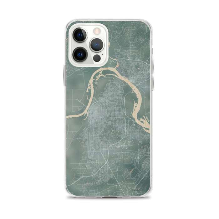 Custom iPhone 12 Pro Max Fort Smith Arkansas Map Phone Case in Afternoon