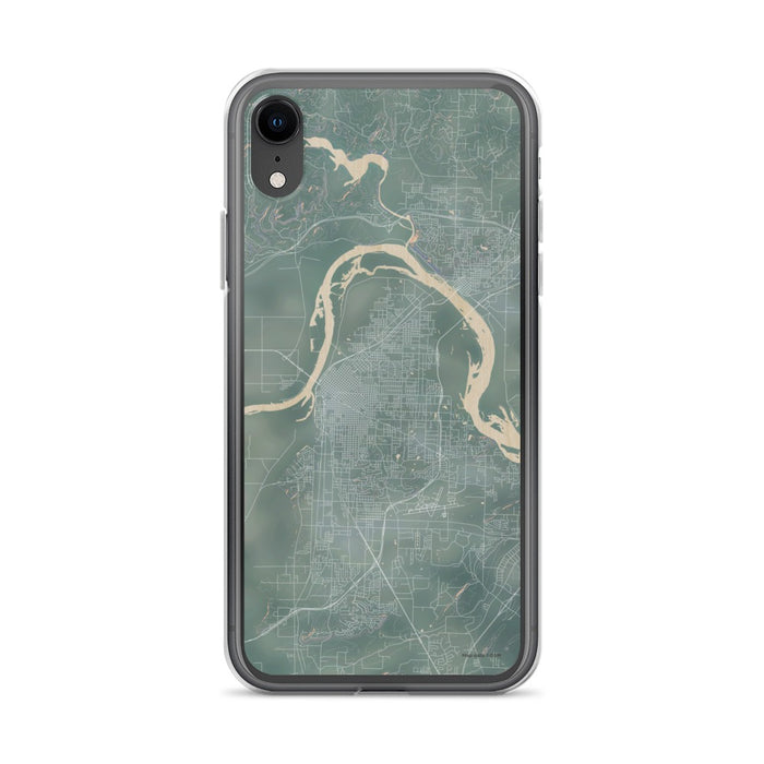 Custom iPhone XR Fort Smith Arkansas Map Phone Case in Afternoon