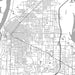 Fort Smith Arkansas Map Print in Classic Style Zoomed In Close Up Showing Details