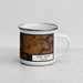 Right View Custom Fort Smith Arkansas Map Enamel Mug in Ember