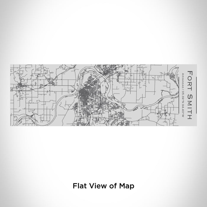 Rendered View of Fort Smith Arkansas Map Engraving on 10oz Stainless Steel Insulated Cup with Sipping Lid