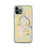 Custom iPhone 11 Pro Fort Smith Arkansas Map Phone Case in Woodblock