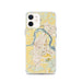 Custom iPhone 12 Fort Smith Arkansas Map Phone Case in Woodblock