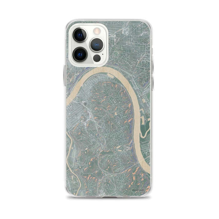 Custom iPhone 12 Pro Max Fort Thomas Kentucky Map Phone Case in Afternoon