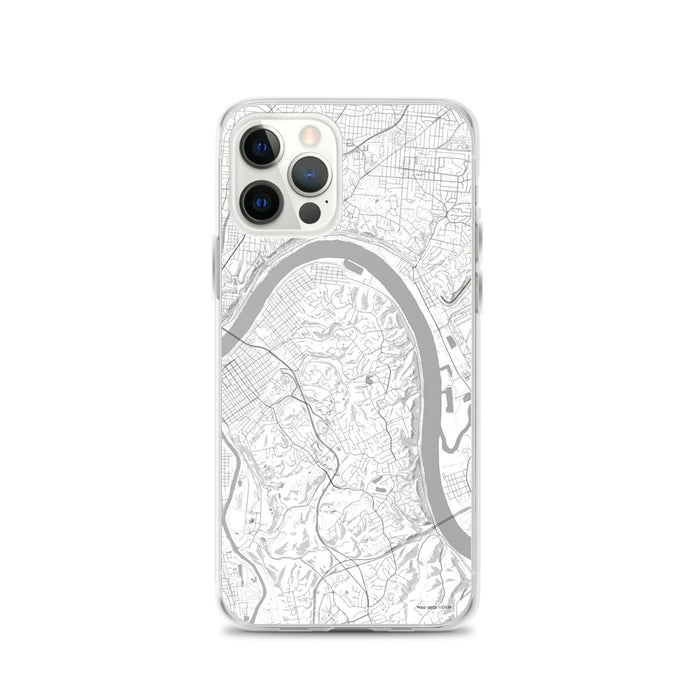 Custom iPhone 12 Pro Fort Thomas Kentucky Map Phone Case in Classic