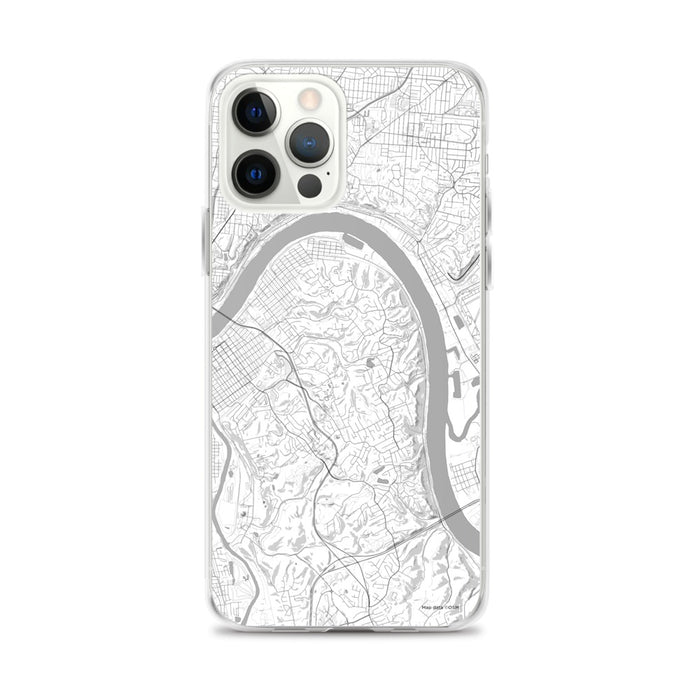 Custom iPhone 12 Pro Max Fort Thomas Kentucky Map Phone Case in Classic